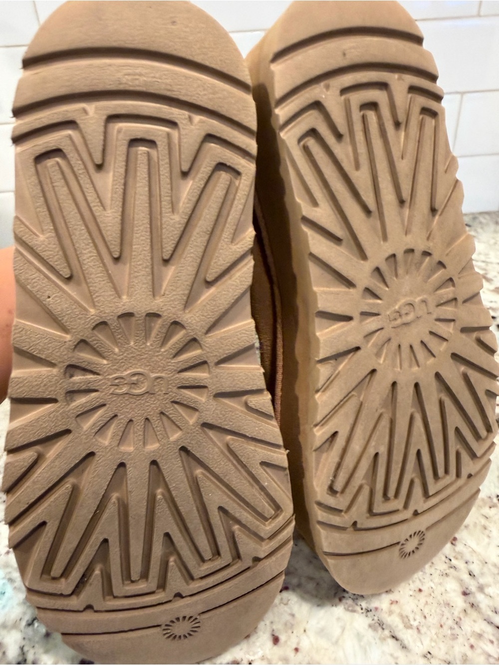 UGG Chestnut Suede Shearling Short Boots - Picture 6 of 14